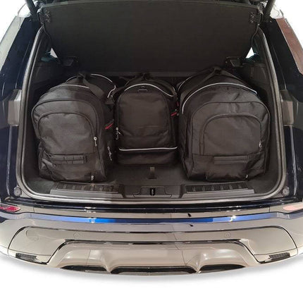 Kjust Kjust Reistassenset voor Land Rover Range Rover Evoque 5-deurs vanaf 2019 - Set van 4 Tassen met 2 Roltassen 1 Sporttas en 1 Vliegtuigtas Harvest Automotive 4