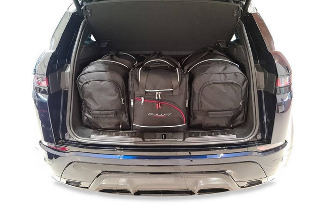 Kjust Kjust Reistassenset voor Land Rover Range Rover Evoque 5-deurs vanaf 2019 - Set van 4 Tassen met 2 Roltassen 1 Sporttas en 1 Vliegtuigtas Harvest Automotive 1