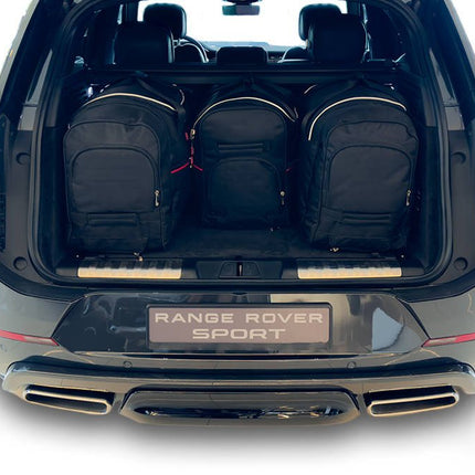 Kjust Kjust Reistassenset voor Land Rover Range Rover Sport vanaf 2022 - Set van 4 Tassen met 3 Roltassen en 1 Vliegtuigtas Harvest Automotive 2