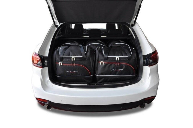 Kjust Kjust Reistassenset voor Mazda 6 Tourer 2013-2024 - Set van 5 Tassen met 3 Roltassen en 2 Sporttassen Harvest Automotive 1