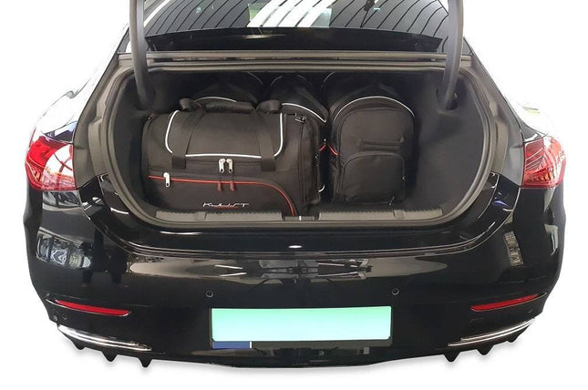 Kjust Kjust Reistassenset voor Mercedes Benz EQE Limousine vanaf 2022 - Set van 5 Tassen met 2 Roltassen 2 Sporttassen en 1 Vliegtuigtas Harvest Automotive 2