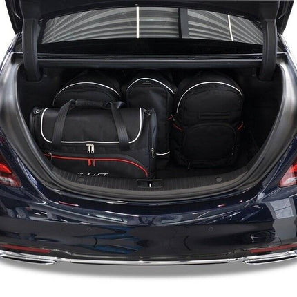 Kjust Kjust Reistassenset voor Mercedes Benz S-Klasse 2013-2020 - Set van 5 Tassen met 2 Roltassen 1 Sporttas en 2 Vliegtuigtassen Harvest Automotive 2
