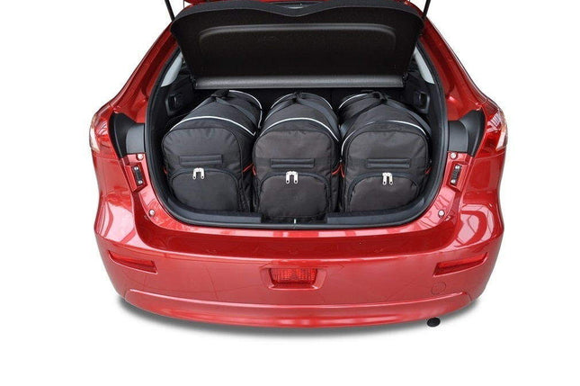Kjust Kjust Reistassenset voor Mitsubishi Lancer Sportback 2009-2016 - Set van 3 Tassen met 3 Roltassen Harvest Automotive 1