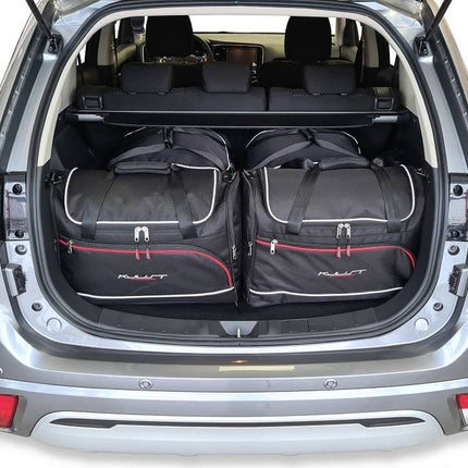 Kjust Kjust Reistassenset voor Mitsubishi Outlander 2013-2024 - Set van 4 Tassen met 2 Roltassen en 2 Vliegtuigtassen Harvest Automotive 1