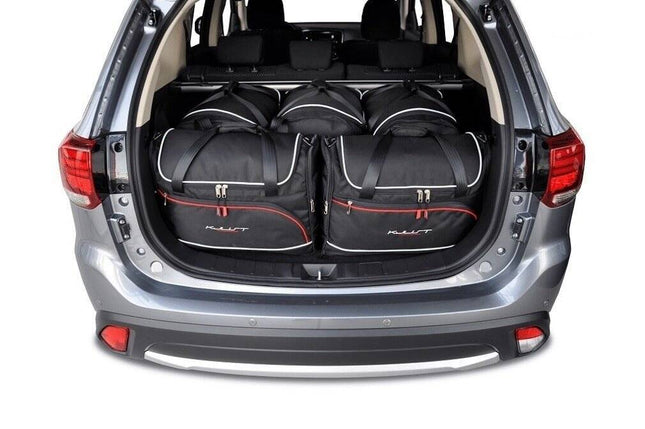 Kjust Kjust Reistassenset voor Mitsubishi Outlander 2013-2024 - Set van 5 Tassen met 3 Roltassen en 2 Vliegtuigtassen Harvest Automotive 1