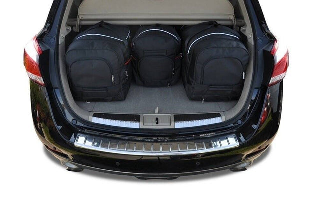 Kjust Kjust Reistassenset voor Nissan Murano 2009-2014 - Set van 4 Tassen met 3 Roltassen en 1 Vliegtuigtas Harvest Automotive 2