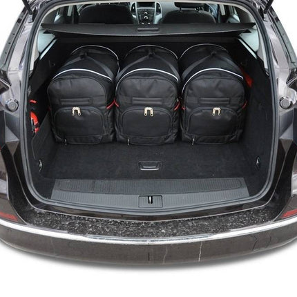 Kjust Kjust Reistassenset voor Opel Astra Sports Tourer 2010-2015 - Set van 5 Tassen met 3 Roltassen en 2 Vliegtuigtassen Harvest Automotive 2