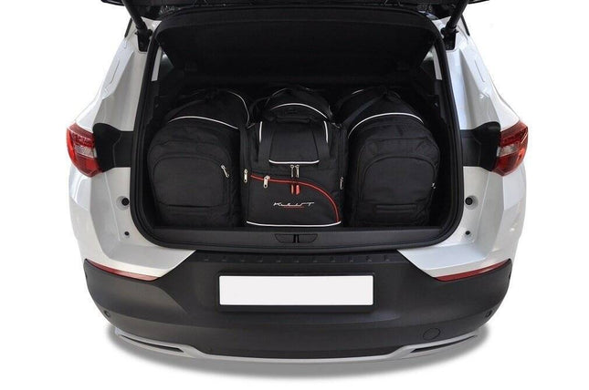 Kjust Kjust Reistassenset voor Opel Grandland X 2018-2024 - Set van 4 Tassen met 2 Roltassen 1 Sporttas en 1 Vliegtuigtas Harvest Automotive 1