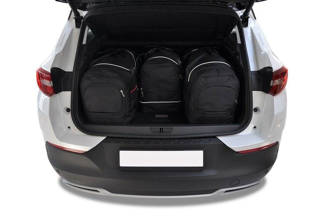 Kjust Kjust Reistassenset voor Opel Grandland X 2018-2024 - Set van 4 Tassen met 2 Roltassen 1 Sporttas en 1 Vliegtuigtas Harvest Automotive 2