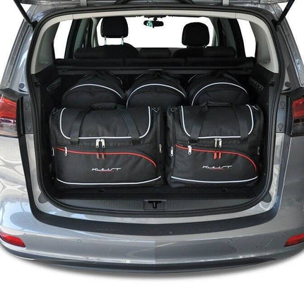 Kjust Kjust Reistassenset voor Opel Zafira Tourer 2011-2019 - Set van 5 Tassen met 3 Roltassen en 2 Vliegtuigtassen Harvest Automotive 1