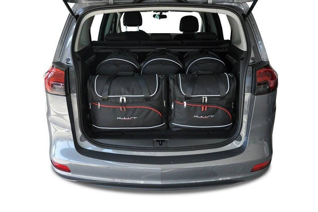 Kjust Kjust Reistassenset voor Opel Zafira Tourer 2011-2019 - Set van 5 Tassen met 3 Roltassen en 2 Vliegtuigtassen Harvest Automotive 1