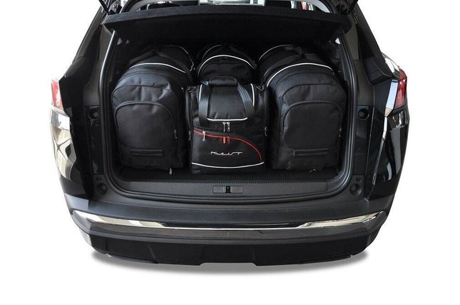 Kjust Kjust Reistassenset voor Peugeot 3008 2017-2023 - Set van 4 Tassen met 2 Roltassen 1 Sporttas en 1 Vliegtuigtas Harvest Automotive 1