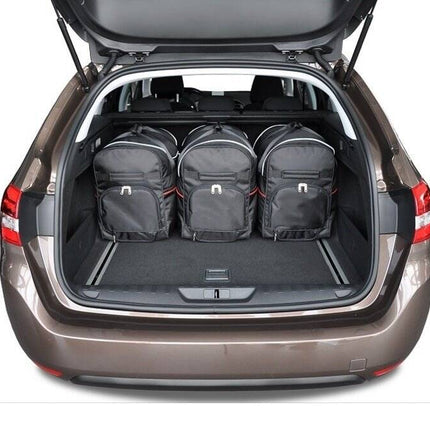 Kjust Kjust Reistassenset voor Peugeot 308 5-deurs 2013-2021 - Set van 5 Tassen met 3 Roltassen en 2 Sporttassen Harvest Automotive 2