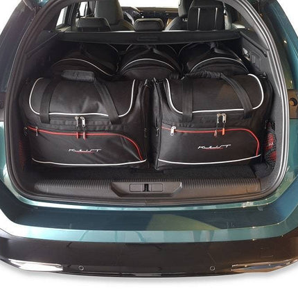 Kjust Kjust Reistassenset voor Peugeot 308 SW stationwagen vanaf 2021 - Set van 5 Tassen met 3 Roltassen en 2 Vliegtuigtassen Harvest Automotive 1