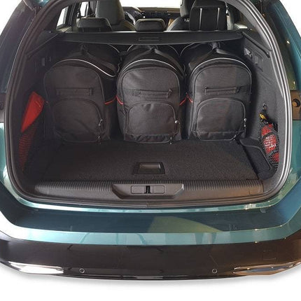 Kjust Kjust Reistassenset voor Peugeot 308 SW stationwagen vanaf 2021 - Set van 5 Tassen met 3 Roltassen en 2 Vliegtuigtassen Harvest Automotive 3