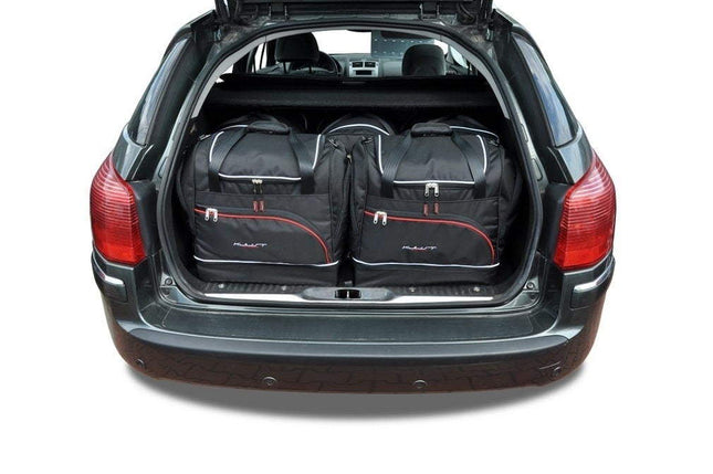 Kjust Kjust Reistassenset voor Peugeot 407 SW stationwagen 2004-2011 - Set van 5 Tassen met 3 Roltassen en 2 Sporttassen Harvest Automotive 1