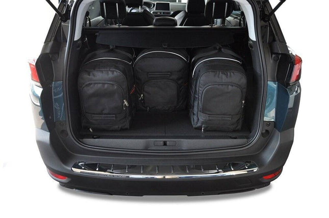 Kjust Kjust Reistassenset voor Peugeot 5008 2017-2024 - Set van 4 Tassen met 3 Roltassen en 1 Sporttas Harvest Automotive 2