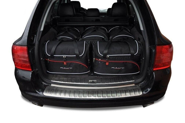 Kjust Kjust Reistassenset voor Porsche Cayenne 2002-2010 - Set van 5 Tassen met 3 Roltassen en 2 Vliegtuigtassen Harvest Automotive 1