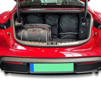 Kjust Kjust Reistassenset voor Porsche Taycan Sedan vanaf 2020 - Set van 5 Tassen met 2 Sporttassen en 3 Vliegtuigtassen Harvest Automotive 2