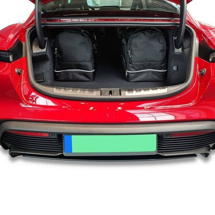 Kjust Kjust Reistassenset voor Porsche Taycan Sedan vanaf 2020 - Set van 5 Tassen met 2 Sporttassen en 3 Vliegtuigtassen Harvest Automotive 4