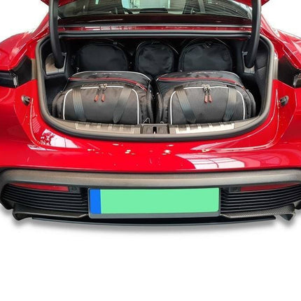 Kjust Kjust Reistassenset voor Porsche Taycan Sedan vanaf 2020 - Set van 5 Tassen met 2 Sporttassen en 3 Vliegtuigtassen Harvest Automotive 1