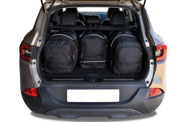Kjust Kjust Reistassenset voor Renault Kadjar 2015-2023 - Set van 4 Tassen met 2 Roltassen 1 Sporttas en 1 Vliegtuigtas Harvest Automotive 2