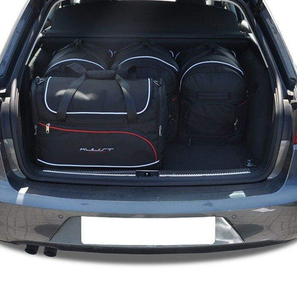 Kjust Kjust Reistassenset voor Seat Exeo ST stationwagen 2009-2013 - Set van 5 Tassen met 3 Roltassen en 2 Vliegtuigtassen Harvest Automotive 2