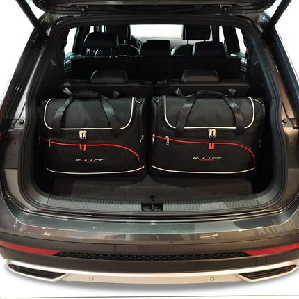 Kjust Kjust Reistassenset voor Seat Tarraco vanaf 2019 - Set van 5 Tassen met 3 Roltassen en 2 Vliegtuigtassen Harvest Automotive 7
