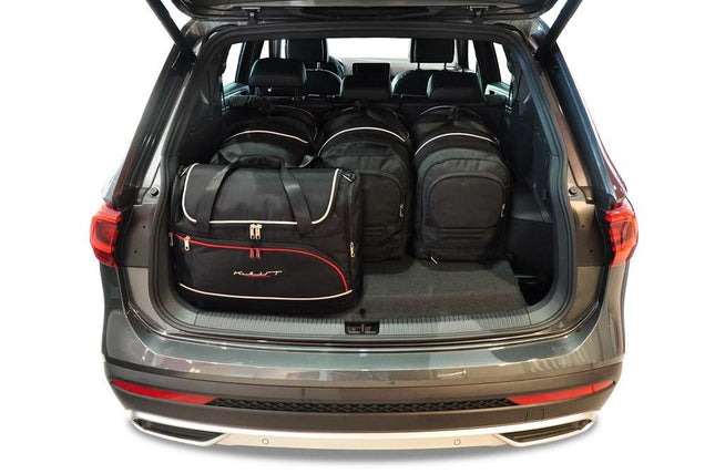 Kjust Kjust Reistassenset voor Seat Tarraco vanaf 2019 - Set van 5 Tassen met 3 Roltassen en 2 Vliegtuigtassen Harvest Automotive 2