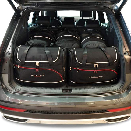 Kjust Kjust Reistassenset voor Seat Tarraco vanaf 2019 - Set van 5 Tassen met 3 Roltassen en 2 Vliegtuigtassen Harvest Automotive 1