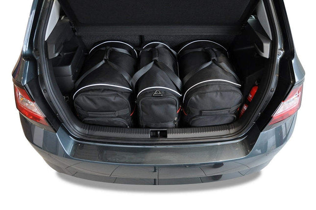 Kjust Kjust Reistassenset voor Skoda Fabia 5-deurs 2014-2021 - Set van 3 Tassen met 2 Roltassen en 1 Vliegtuigtas Harvest Automotive 1