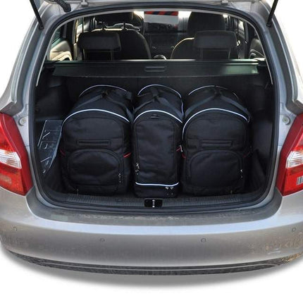 Kjust Kjust Reistassenset voor Skoda Fabia stationwagen 2007-2015 - Set van 5 Tassen met 2 Roltassen 1 Sporttas en 2 Vliegtuigtassen Harvest Automotive 3
