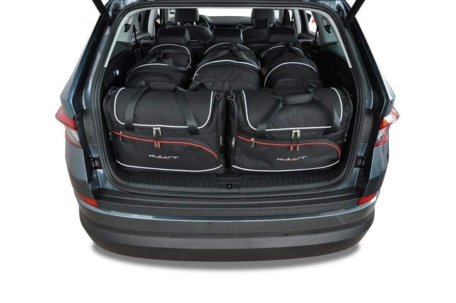 Kjust Kjust Reistassenset voor Skoda Kodiaq 2016-2024 - Set van 5 Tassen met 3 Roltassen en 2 Vliegtuigtassen Harvest Automotive 1