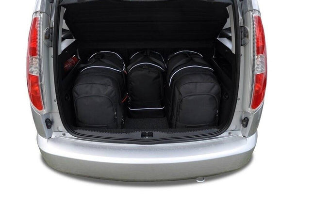 Kjust Kjust Reistassenset voor Skoda Roomster 2006-2015 - Set van 4 Tassen met 2 Roltassen en 2 Sporttassen Harvest Automotive 2