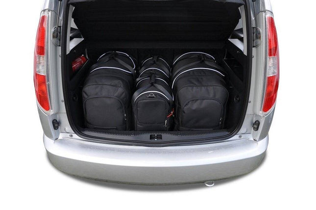 Kjust Kjust Reistassenset voor Skoda Roomster 2006-2015 - Set van 4 Tassen met 2 Roltassen en 2 Vliegtuigtassen Harvest Automotive 1