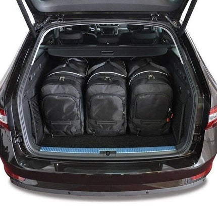 Kjust Kjust Reistassenset voor Skoda Superb stationwagen 2015-2024 - Set van 5 Tassen met 3 Roltassen en 2 Vliegtuigtassen Harvest Automotive 3