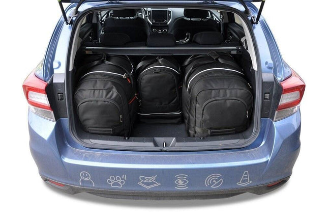 Kjust Kjust Reistassenset voor Subaru Impreza 5-deurs vanaf 2018 - Set van 4 Tassen met 2 Roltassen 1 Sporttas en 1 Vliegtuigtas Harvest Automotive 2