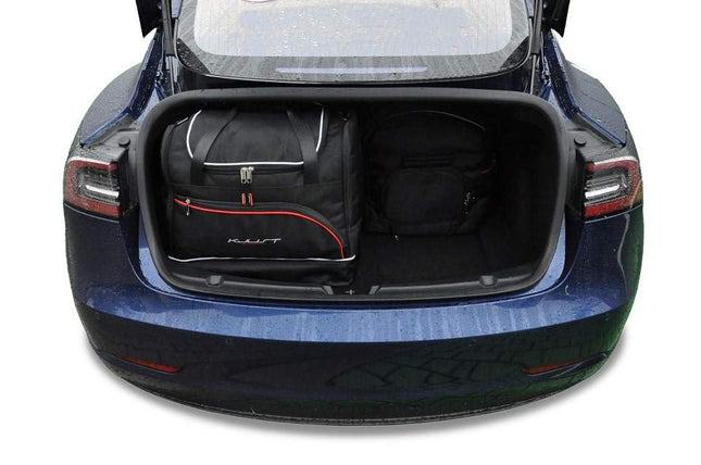 Kjust Kjust Reistassenset voor Tesla Model 3 2016-2023 - Set van 5 Tassen met 2 Roltassen en 3 Sporttassen Harvest Automotive 2