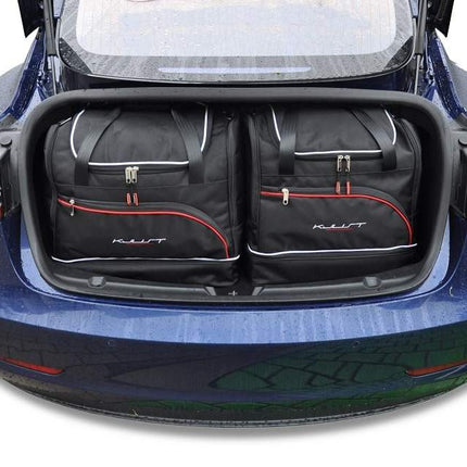 Kjust Kjust Reistassenset voor Tesla Model 3 2016-2023 - Set van 5 Tassen met 2 Roltassen en 3 Sporttassen Harvest Automotive 1
