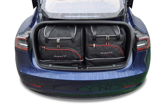 Kjust Kjust Reistassenset voor Tesla Model 3 2016-2023 - Set van 5 Tassen met 2 Roltassen en 3 Sporttassen Harvest Automotive 1
