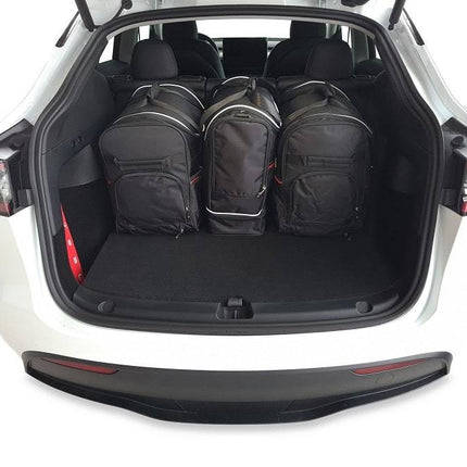 Kjust Kjust Reistassenset voor Tesla Model Y 2020-2025 - Set van 5 Tassen met 2 Roltassen 1 Sporttas en 2 Vliegtuigtassen Harvest Automotive 3
