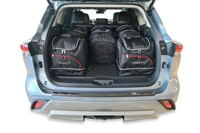 Kjust Kjust Reistassenset voor Toyota Highlander vanaf 2021 - Set van 6 Tassen met 3 Roltassen en 3 Sporttassen Harvest Automotive 2