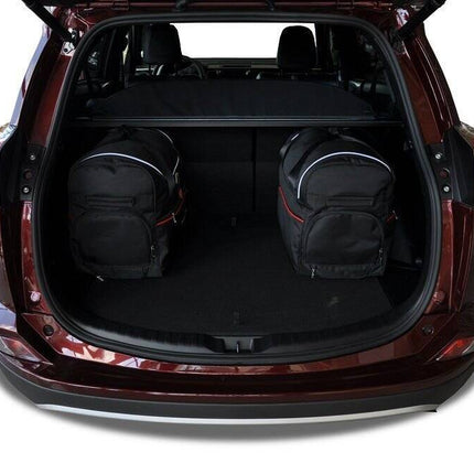 Kjust Kjust Reistassenset voor Toyota RAV 4 5-deurs 2013-2019 - Set van 5 Tassen met 3 Roltassen en 2 Vliegtuigtassen Harvest Automotive 4
