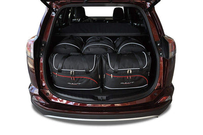 Kjust Reistassenset voor Toyota RAV 4 5-deurs 2013-2019 - Set van 5 Tassen met 3 Roltassen en 2 Vliegtuigtassen