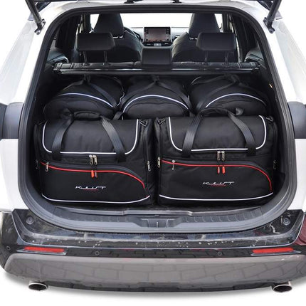 Kjust Kjust Reistassenset voor Toyota RAV 4 5-deurs 2019-2026 - Set van 5 Tassen met 3 Roltassen en 2 Vliegtuigtassen Harvest Automotive 1