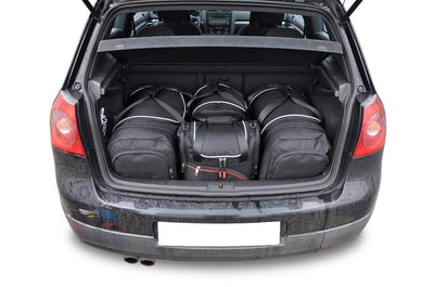 Kjust Reistassenset voor Volkswagen Golf 5-deurs 2004-2008 - Set van 4 Tassen met 2 Roltassen 1 Sporttas en 1 Vliegtuigtas
