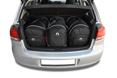 Kjust Reistassenset voor Volkswagen Golf 5-deurs 2008-2013 - Set van 3 Tassen met 2 Roltassen en 1 Sporttas