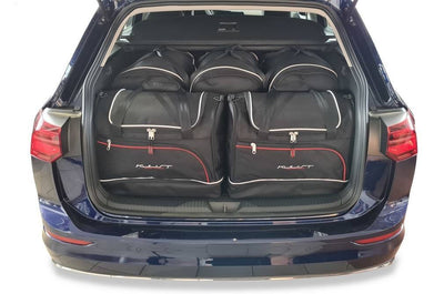 Kjust Reistassenset voor Volkswagen Golf stationwagen vanaf 2020 - Set van 5 Tassen met 3 Roltassen en 2 Sporttassen
