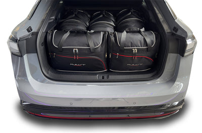 Kjust Reistassenset voor Volkswagen ID.7 vanaf 2023 - Set van 5 Tassen met 3 Roltassen en 2 Vliegtuigtassen