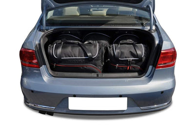 Kjust Reistassenset voor Volkswagen Passat Sedan 2011-2014 - Set van 5 Tassen met 3 Roltassen en 2 Vliegtuigtassen